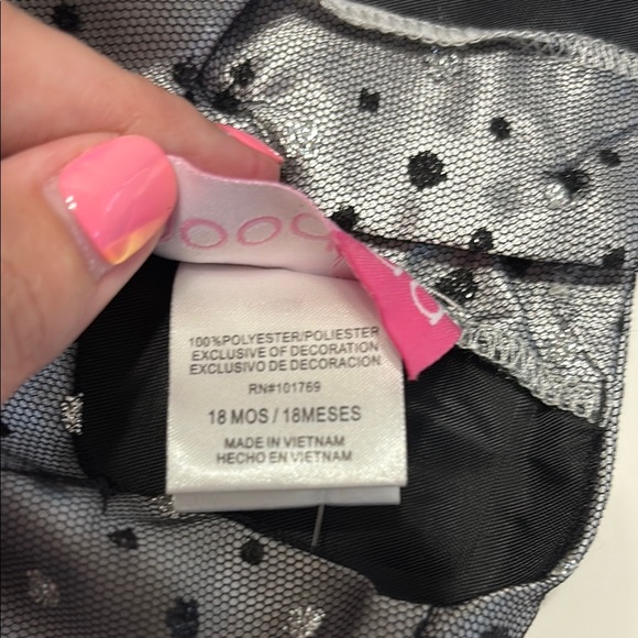 Good Lad Silver and Black Polka Dot Dress - Picture 5 of 6